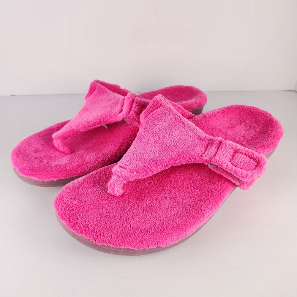 Vionic Women's Forever Slide Comfy Slippers Bright Pink Size 12